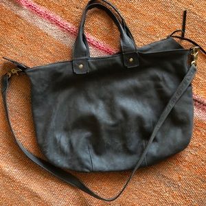Vintage Clare Vivier soft leather messenger bag